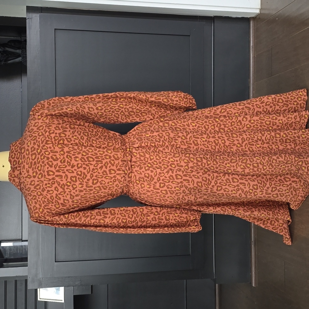Leopard Print Button-Up Dress - Picture 5 of 8